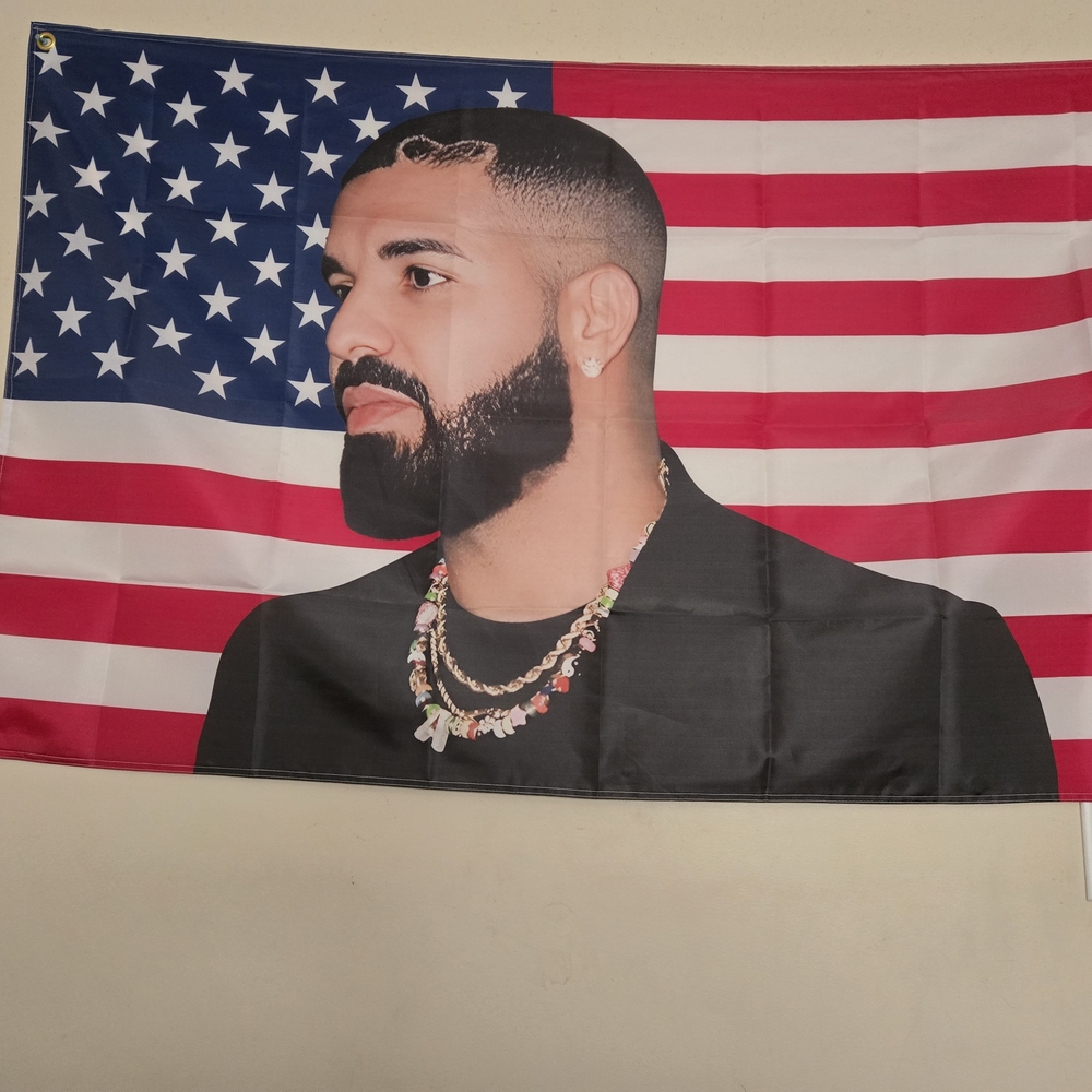 Patriotic Flag with Portrait Design